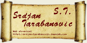 Srđan Tarabanović vizit kartica